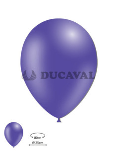 Globos látex púrpura 100ud 25cm | Ducaval | Envíos 24/48h