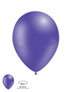 Globos látex púrpura 100ud 25cm | Ducaval | Envíos 24/48h