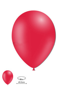 Globos látex rojo 100ud 25cm| Ducaval | Envíos 24/48h