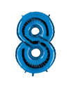 Globo foil número 8 azul | Ducaval | Envías 24/48 horas 