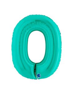 Globo Numero 0 Tiffany 40" | Ducaval | Envíos 24/48h