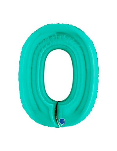 Globo Numero 0 Tiffany 40" | Ducaval | Envíos 24/48h