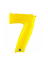 Globo foil número 7 amarillo fluorescente | Ducaval | Envíos 24/48 ho