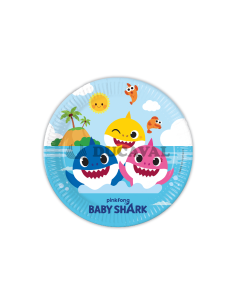 Platos Baby Shark 23cm 8u