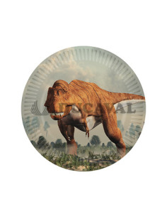 Platos Dinosaruios 23cm 8u
