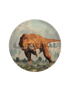 Platos Dinosaruios 23cm 8u
