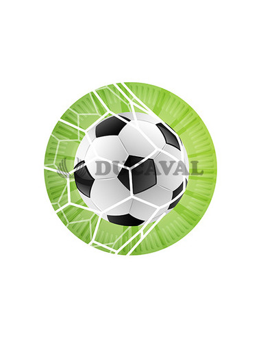 Platos Futbol 23cm 8U | Ducaval | Envíos 24/48h