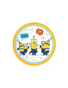Platos minions 23cm 8u.