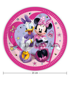 Platos Minnie Mouse 23cm 8U
