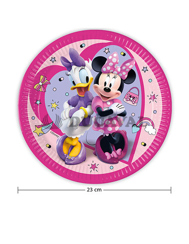 Platos Minnie Mouse 23cm 8U