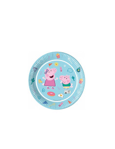 Platos Peppa Pig 23cm 8ud | Ducaval | Envíos 24/48 horas