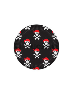 Platos  Piratas 18cm  8u | DUCAVAL | Envíos 24/48h