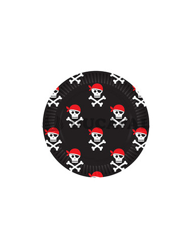 Platos  Piratas 18cm  8u | DUCAVAL | Envíos 24/48h