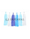Guirnalda azules pompones