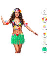 Conjunto Hawaiano verde con falda 5p | Ducaval | Envíos 24/48 horas