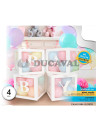 Set cajas blancas para globos baby