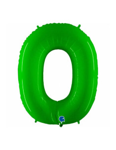 Globo numero 0 verde lima | Ducaval | Envíos 24/48h
