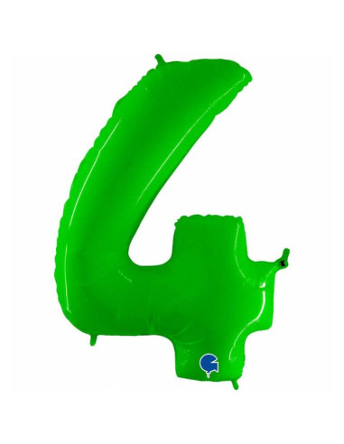 Globo numero 4 verde lima | Ducaval | Envíos 24/48h