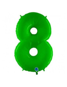 Globo numero 8 verde lima | Ducaval | Envíos 24/48h