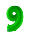 Globo numero 9 verde 40" | Ducaval | Envíos 24/48 horas