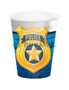 Vasos de papel policia 256ml 8u