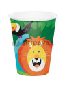 Vasos de papel jungla 256ml 8u