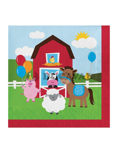 Servilletas  Granja 33cm