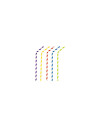 Cañas papel flex. env. colores 230x6mm 250und | Ducaval | Envíos 24/4
