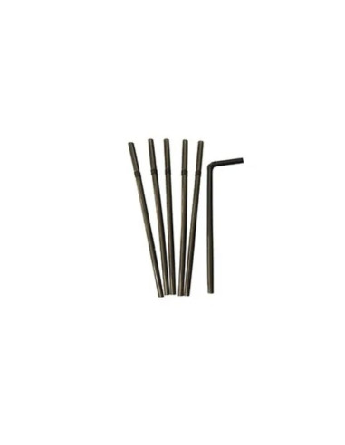 Cañas flexibles compostables 21cm 250ud | Ducaval | envíos 24/48 hora