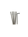 Cañas flexibles compostables 21cm 250ud | Ducaval | envíos 24/48 hora