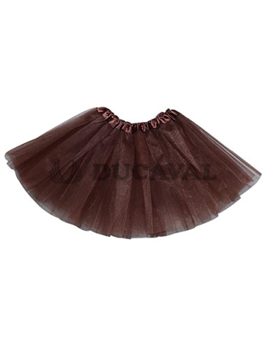 Tutú en color marrón de 45cm | Ducaval | Envíos 24/48h