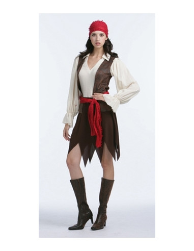 Disfraz pirata caribeña