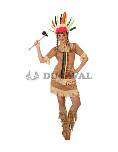 Disfraz de India con flecos.Ducaval envios  24/48 horas
