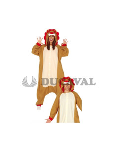 Disfraz león kigurumimi adulto