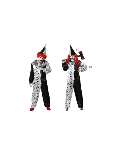 Payaso blanco y negro adulto  | Ducaval | Envíos 24/48 horas