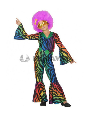 Disfraz de Disco multicolor niña