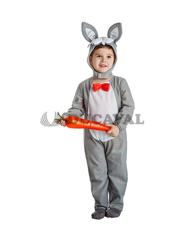 Disfraz conejo gris infantil. Ducaval envios 24/48 horas 