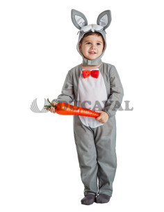 Disfraz conejo gris infantil. Ducaval envios 24/48 horas 