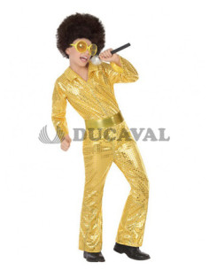 Disfraz disco dorado niño  Disfraces Ducaval