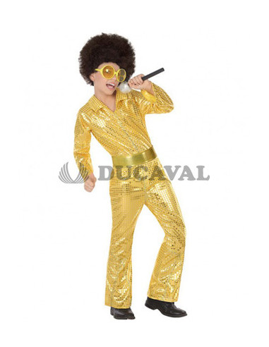 Disfraz disco dorado niño  Disfraces Ducaval