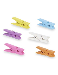 Set 10 pinzas madera multicolor | Ducaval | Envías 24/48 horas 