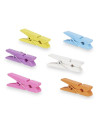 Set 10 pinzas madera multicolor | Ducaval | Envías 24/48 horas 