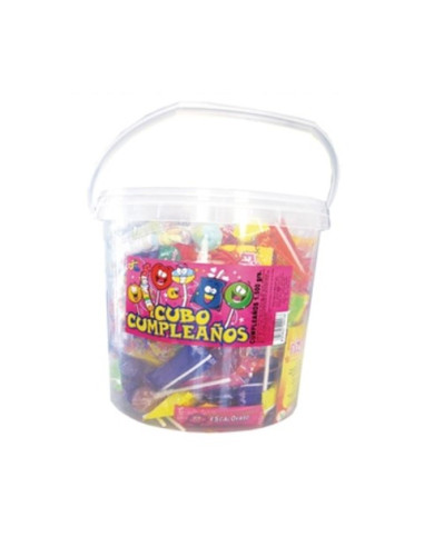 Cubo Candy Mix Cumpleaños | Ducaval | envíos 24/48 horas