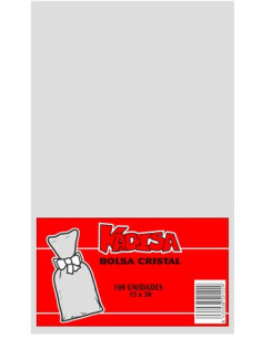 Bolsa 15X30 transparente 100 unidades.| Ducaval | Envios 24/48 horas.