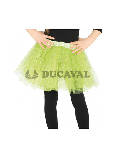 Tutu de purpurina pistacho infantil  | Ducaval | Envíos 24/48 horas 