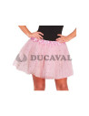 Tutú purpurina infantil rosa