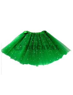 Tutu de purpurina verde infantil  | Ducaval | Envíos 24/48 horas 