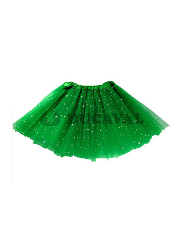 Tutu de purpurina verde infantil  | Ducaval | Envíos 24/48 horas 