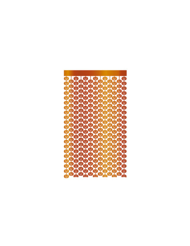 Cortina metalizada calabazas 100x200cm | Ducaval | Envíos 24/48 horas