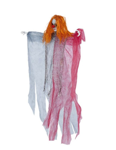 Colgante payaso con nariz roja 65cm | Ducaval | Envías 24/48 horas 